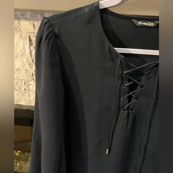 Mossimo Dutti size Small dark navy long sleeve sheath dress - Picture 4 of 7